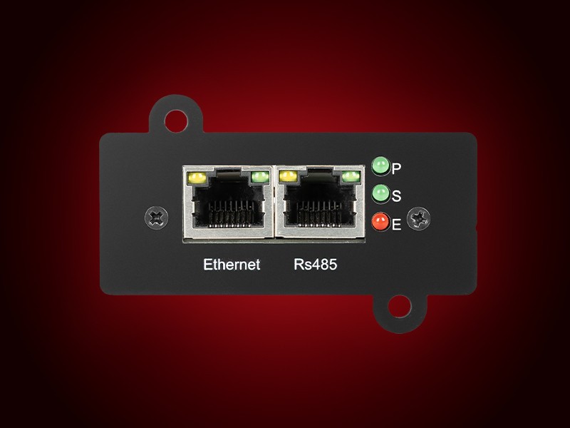 Karta SNMP Armac na czerwonym tle