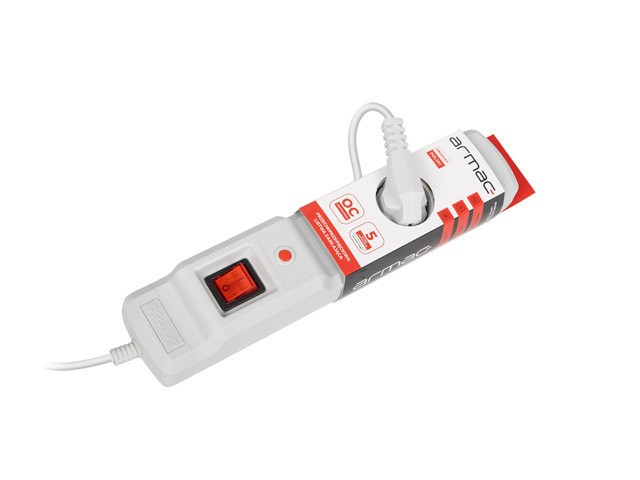 SURGE PROTECTOR ARMAC MULTI M3 1.5M 3X FRENCH OUTLETS GREY 5
