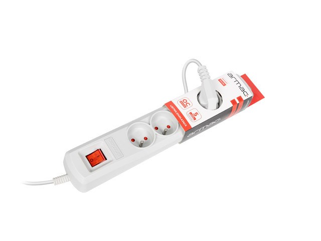 SURGE PROTECTOR ARMAC ARC5 3M 5X FRENCH OUTLETS GREY 5